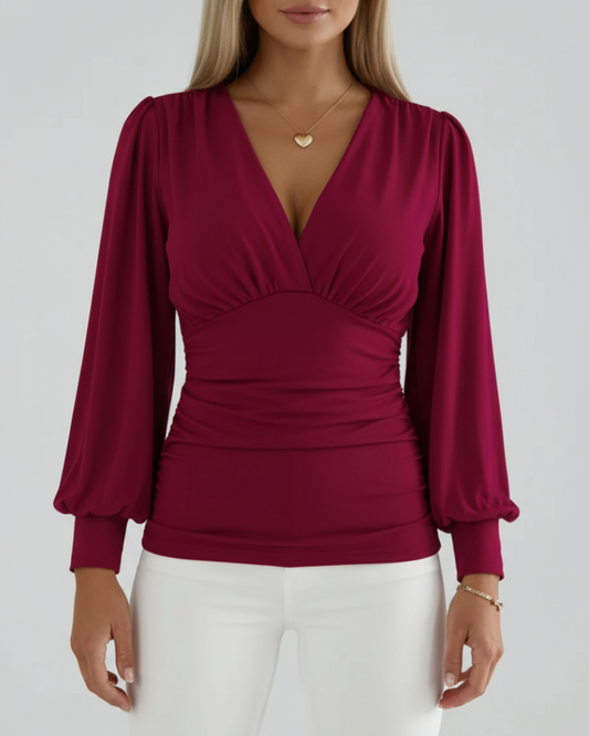 Rosalba | Women’s Waist Slim-Fit Spring Blouse