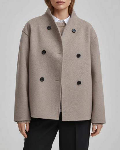 Jamil | Women’s Tailored Double-Breasted Winter City Coat