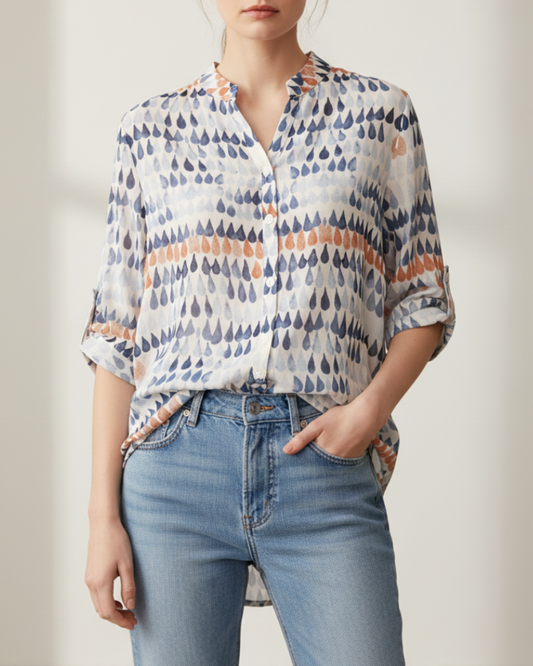 Harriet | Women’s Lightweight Printed Spring Blouse