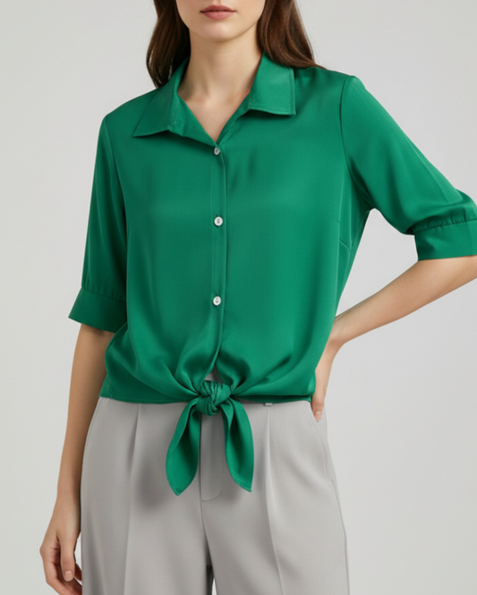 Kelsey | Women’s Tie-Front Blouse