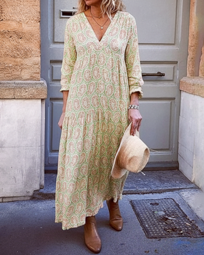 Winona | Women’s Geometric Maxi Dress