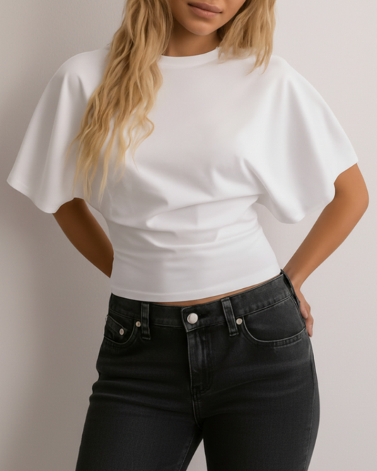 Riley | Women’s Classic Round Neck Spring Blouse