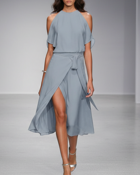 Quinn | Women’s Basic Minimal Midi Dress