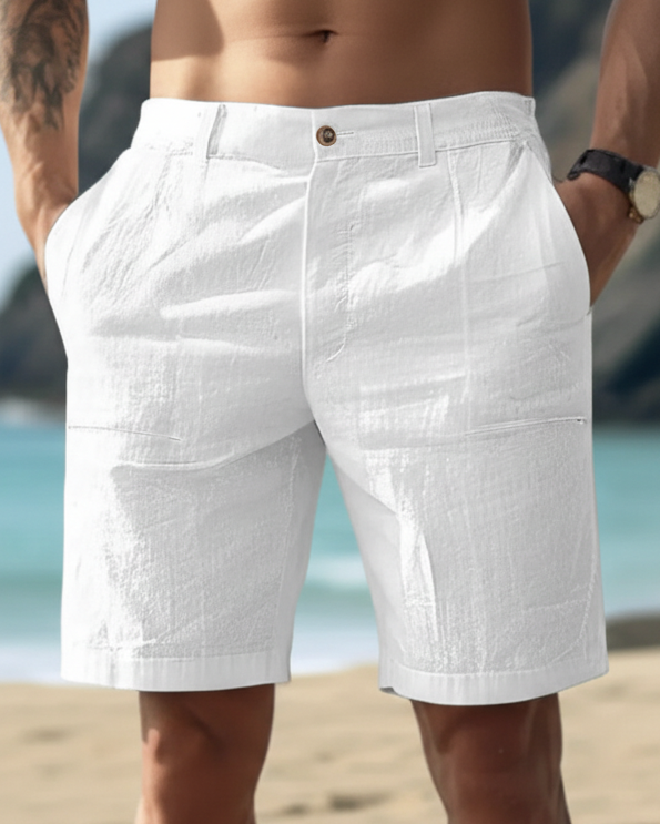 Oliver | Men’s Casual Linen Shorts with Lightweight Breathable Summer Fit