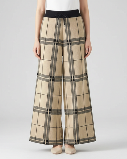 Lucinda | Women’s Plaid Palazzo Trousers