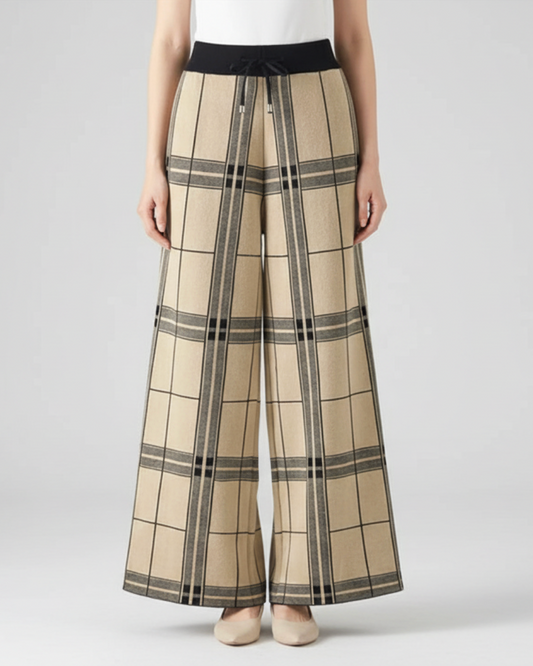 Lucinda | Women’s Plaid Palazzo Trousers