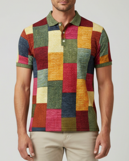 Marcus | Men’s Checkered Polo Shirt
