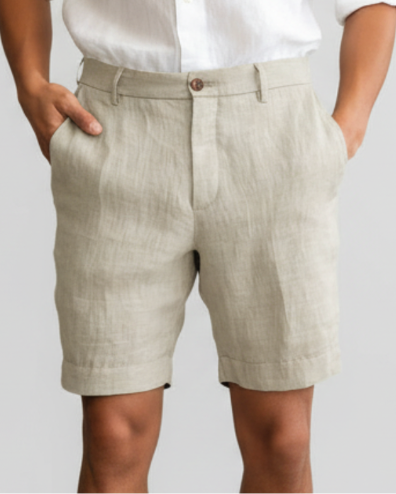 Hudson | Men’s Casual Linen Shorts with Lightweight Summer Comfort