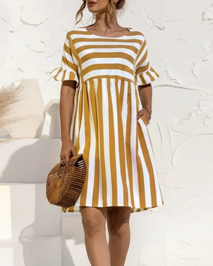 Irina | Women’s Striped Summer Dress with Breezy Fit