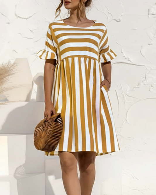 Irina | Women’s Striped Summer Dress with Breezy Fit