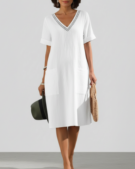 Ella | Women’s Summer V Neck Straight Dress