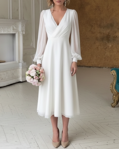 Genevieve | Women’s Stylish Long Sleeve Cocktail Dress