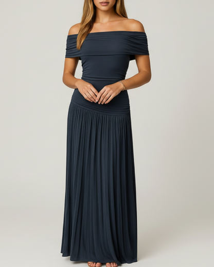 Camryn | Women’s Wedding Pleated Maxi Dress