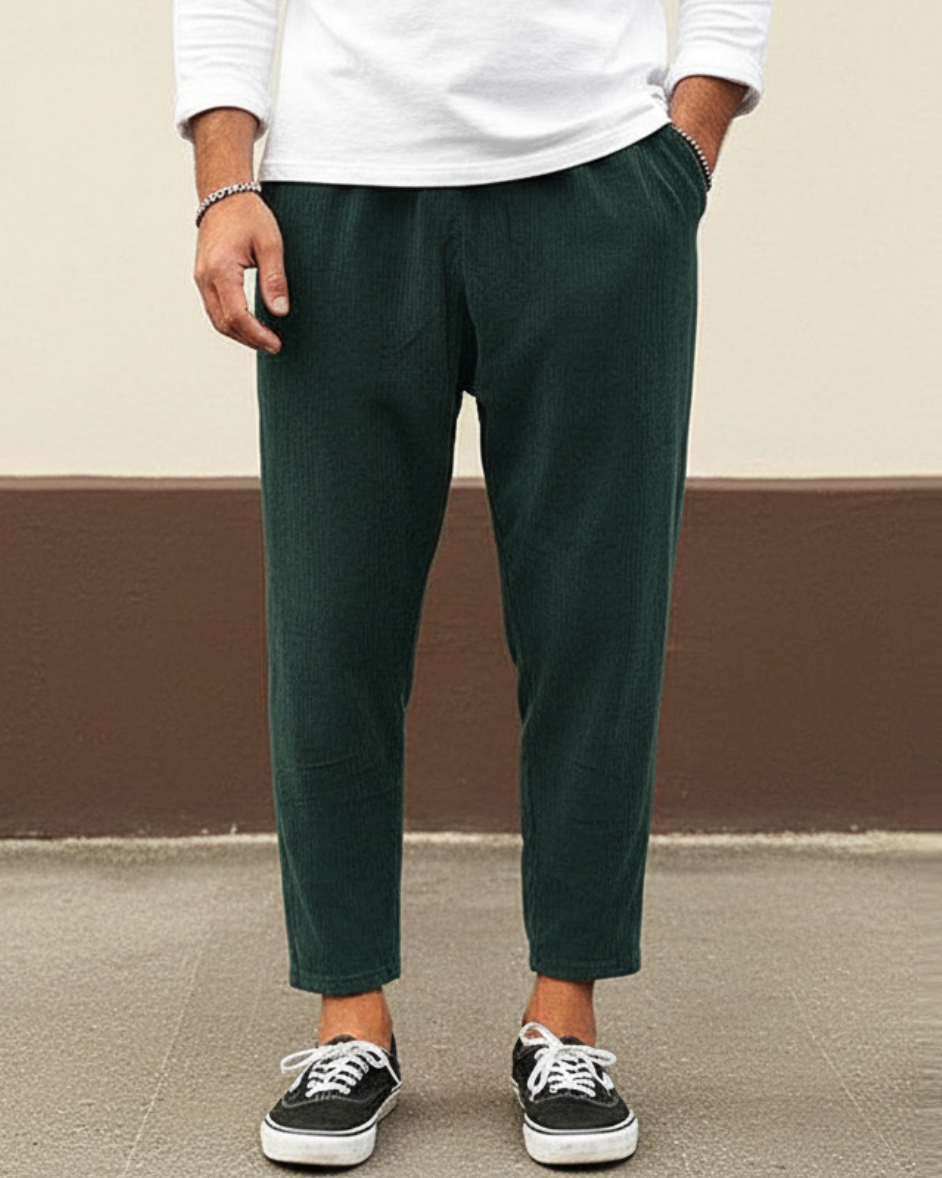 Beckett | Men’s Relaxed Fit Ankle Casual Trousers