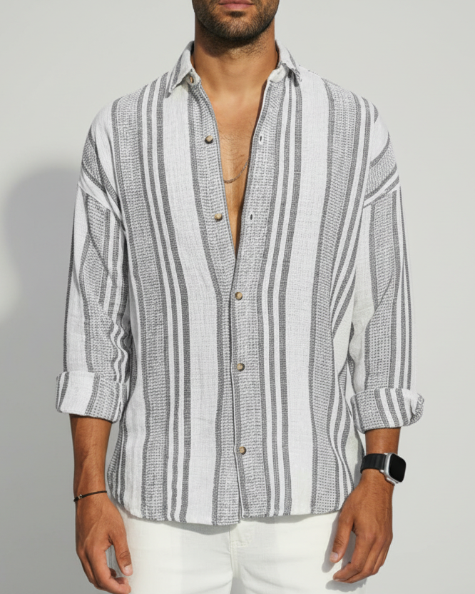 Sterling | Men’s Classic Collar Long Sleeve Button-Up Shirt