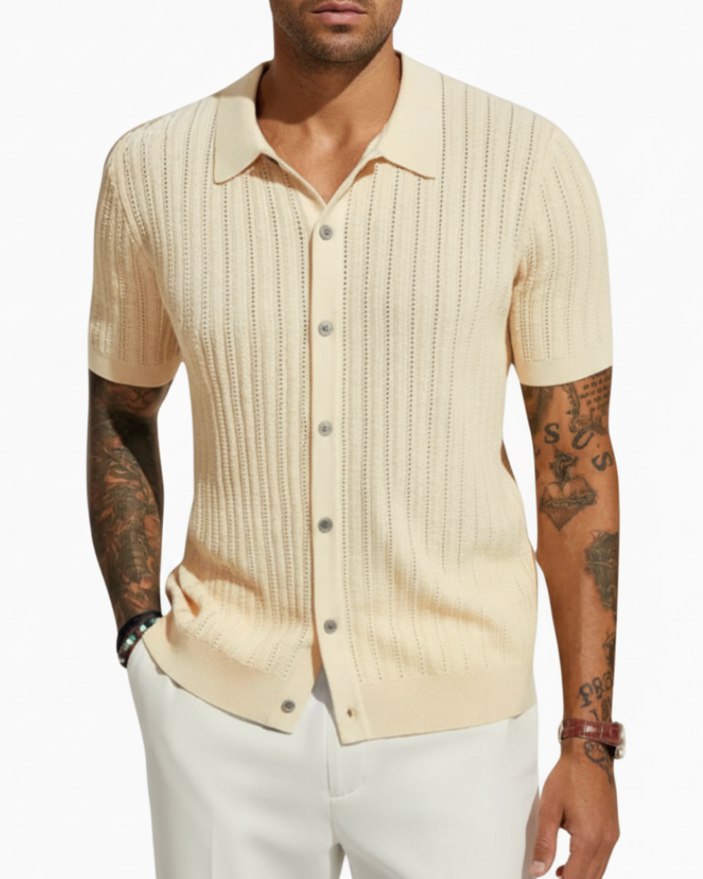 Holden | Men’s Short Sleeve Knit Button-Front Shirt