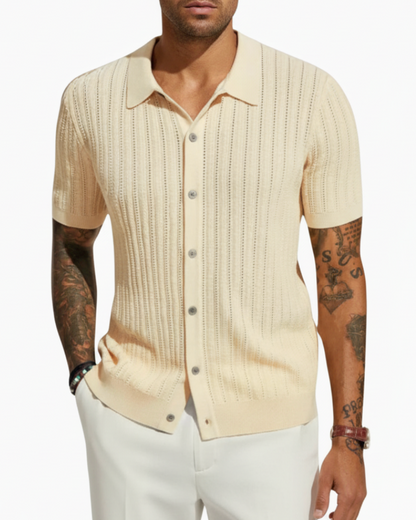 Holden | Men’s Short Sleeve Knit Button-Front Shirt