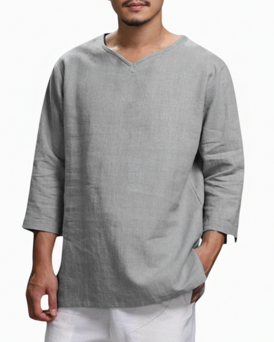 Jasper | Men’s Long Sleeve Straight Hem Shirt