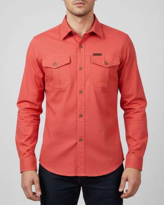 Garrett | Men’s Classic Long Sleeve Button-Up Shirt