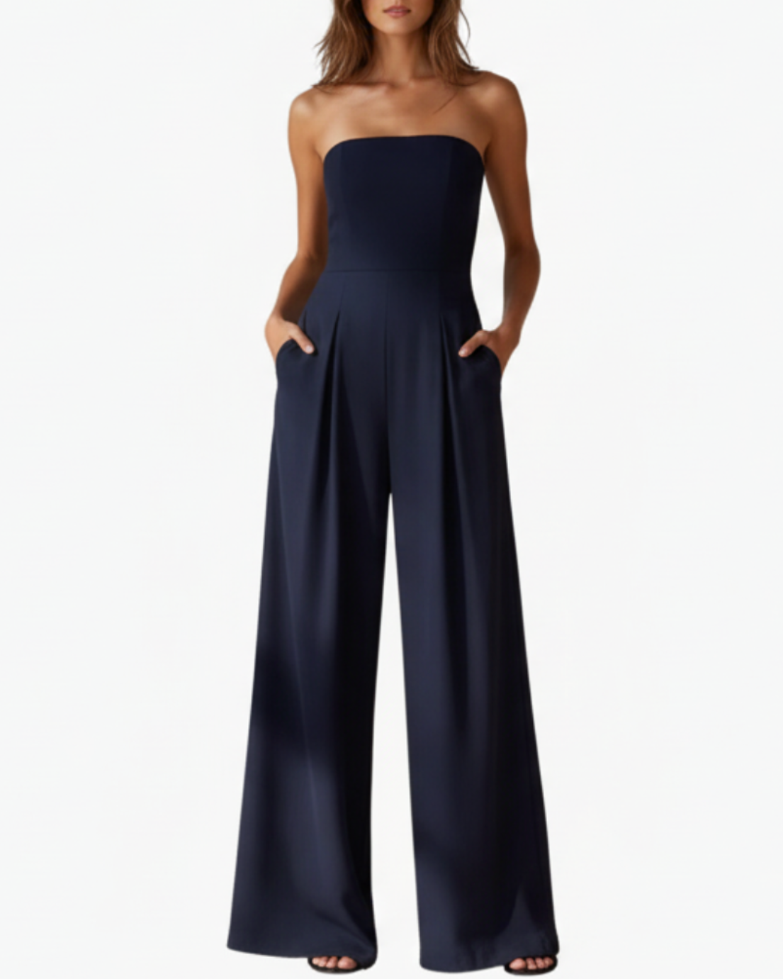 Anya | Women’s Strapless Elegant Wide-Leg Summer Jumpsuit