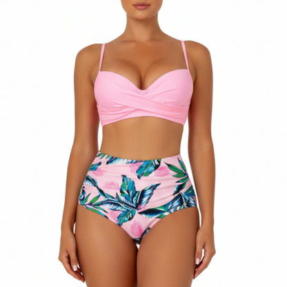 Whitney | Women’s Push-Up High-Waisted Two-Piece Bikini Set