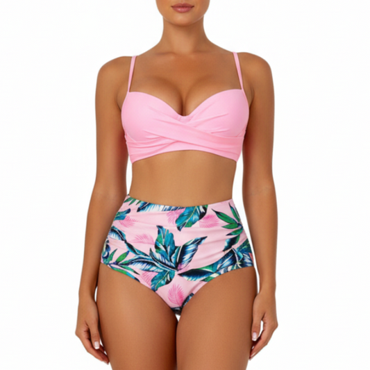 Whitney | Women’s Push-Up High-Waisted Two-Piece Bikini Set