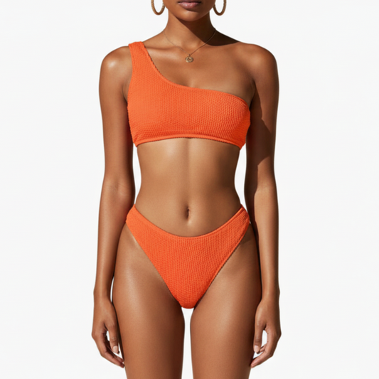 Soleia | Women’s Bikini Set with Asymmetrical Top