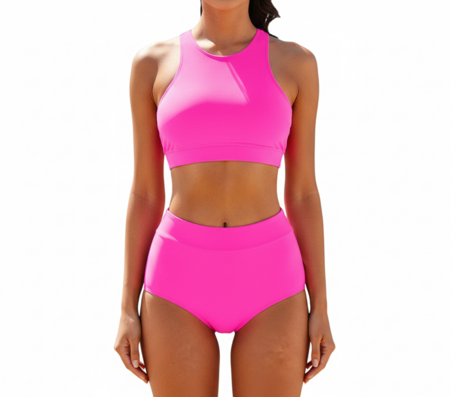 Navy | Women’s Sporty Two-Piece Swimsuit Set