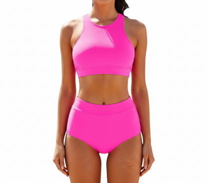 Navy | Women’s Sporty Two-Piece Swimsuit Set