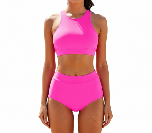 Navy | Women’s Sporty Two-Piece Swimsuit Set