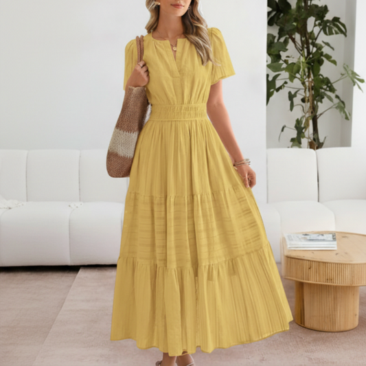 Marisol | Women’s Boho Breeze Tiered Midi Dress
