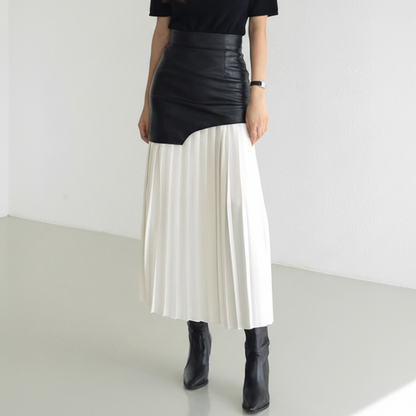 Hollis | Women’s Asymmetrical Pleated Midi Skirt