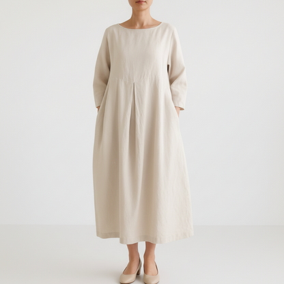 Roselyn | Women’s Casual Pleated Midi Dress