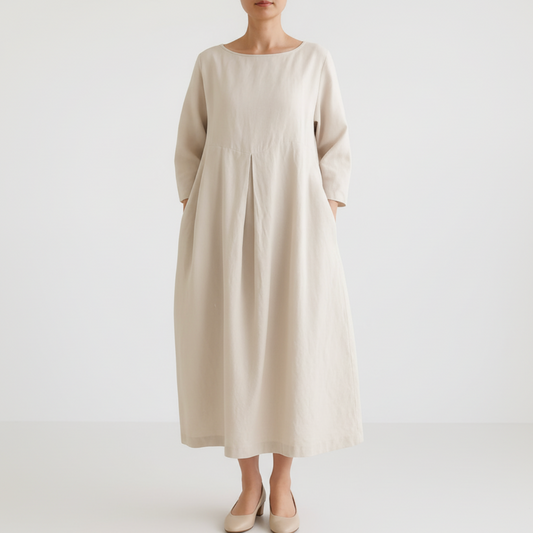Roselyn | Women’s Casual Pleated Midi Dress