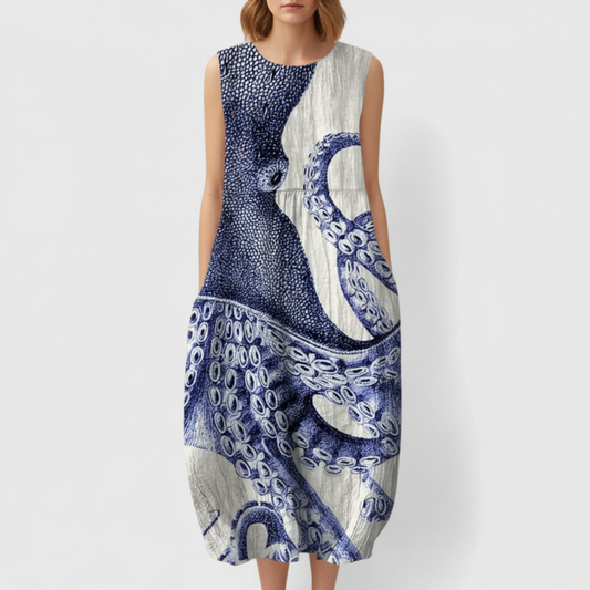Maren | Women’s Casual Octopus Print Beach Dress