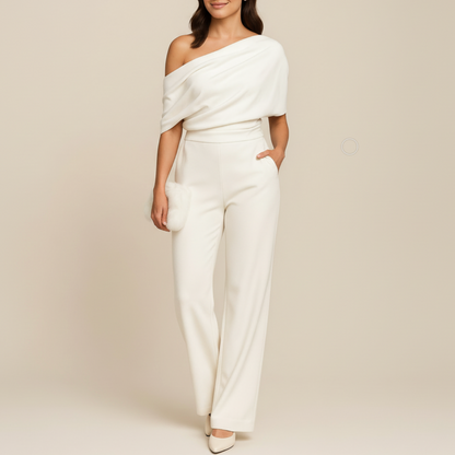 Elowyn | Women’s Chic One Shoulder Spring Jumpsuit