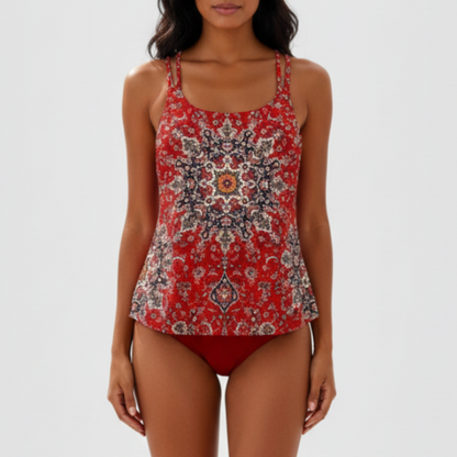 Azalea | Women’s Printed Tankini Swimwear Set