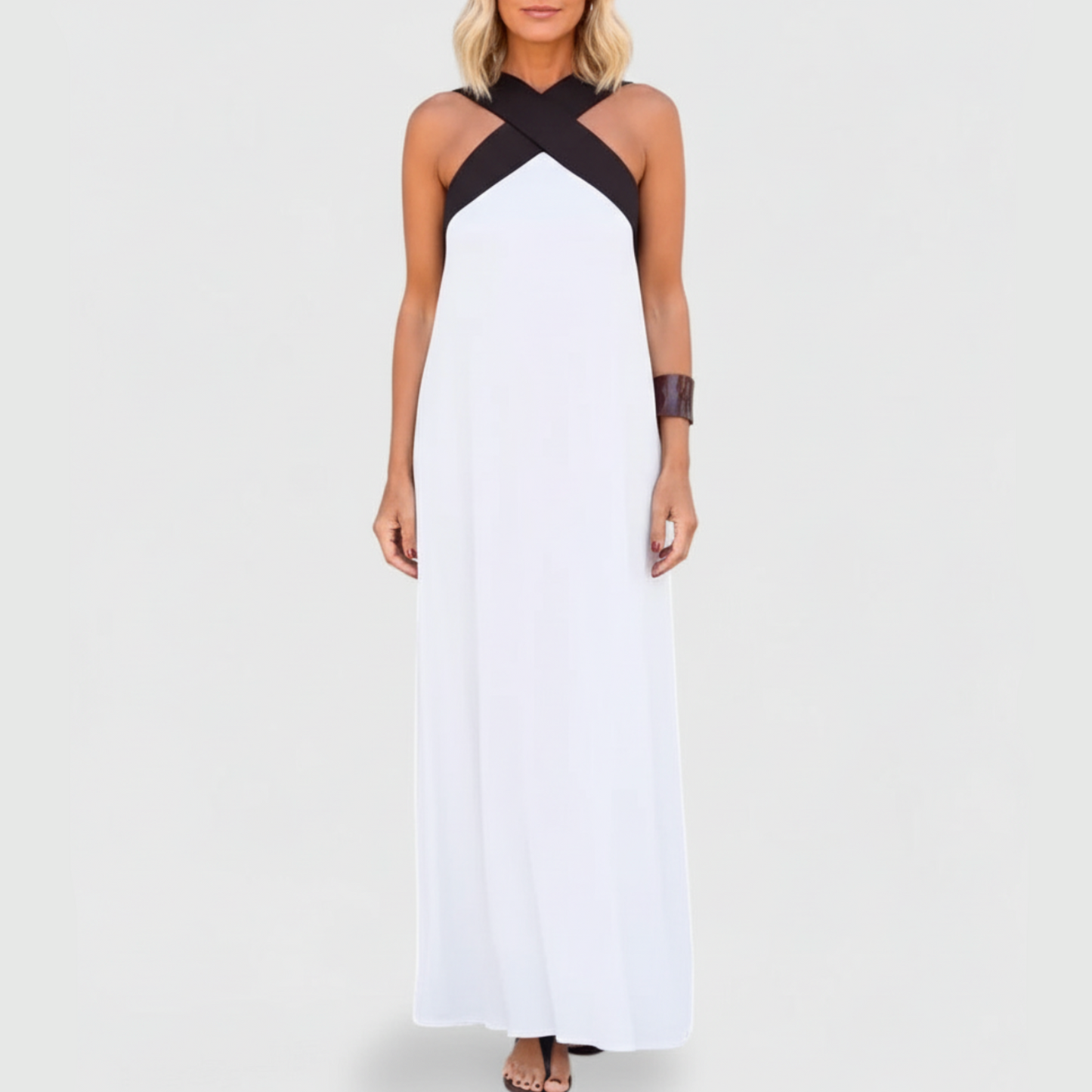 Kendall | Women’s Elegant Crossback Maxi Dress