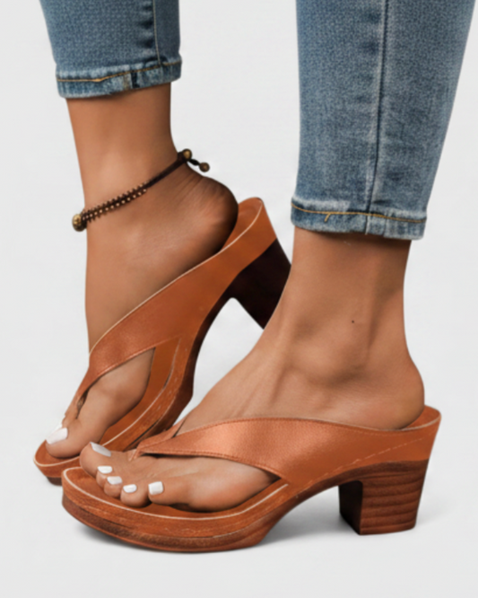 Allen | Women’s Orthopedic Toe Ring Block Heel Sandals