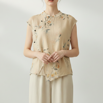 Amaryn | Women’s Elegant Satin Button Up Blouse