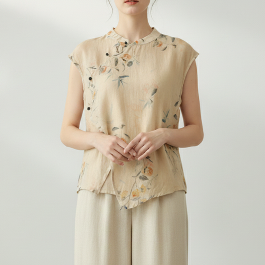 Amaryn | Women’s Elegant Satin Button Up Blouse