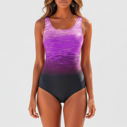 Haisley | Women’s Ombre Scoop Neck One Piece Swimsuit