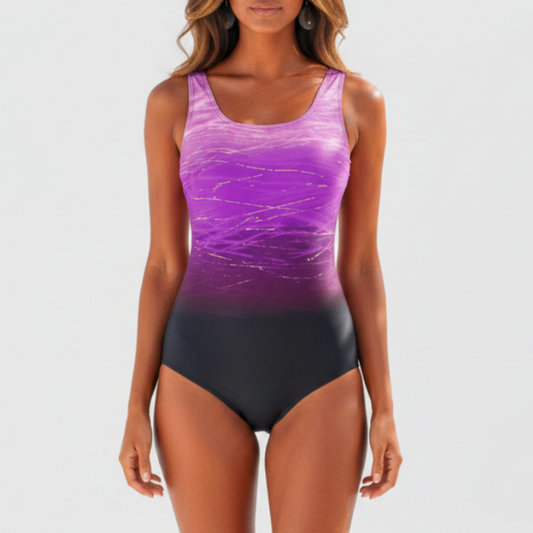 Haisley | Women’s Ombre Scoop Neck One Piece Swimsuit