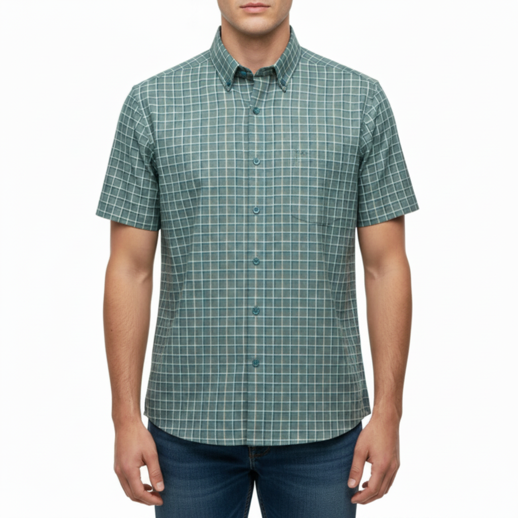 Stellan | Men’s Striped Short Sleeve Button Up Shirt