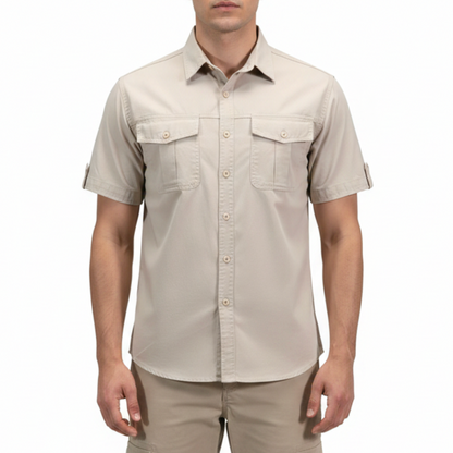 Branson | Men’s Short Sleeve Utility Button Up Shirt