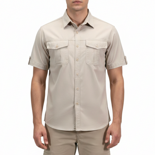 Branson | Men’s Short Sleeve Utility Button Up Shirt