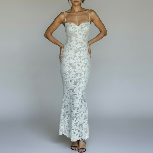 Tricia | Women’s Lace Bodycon Maxi Dress