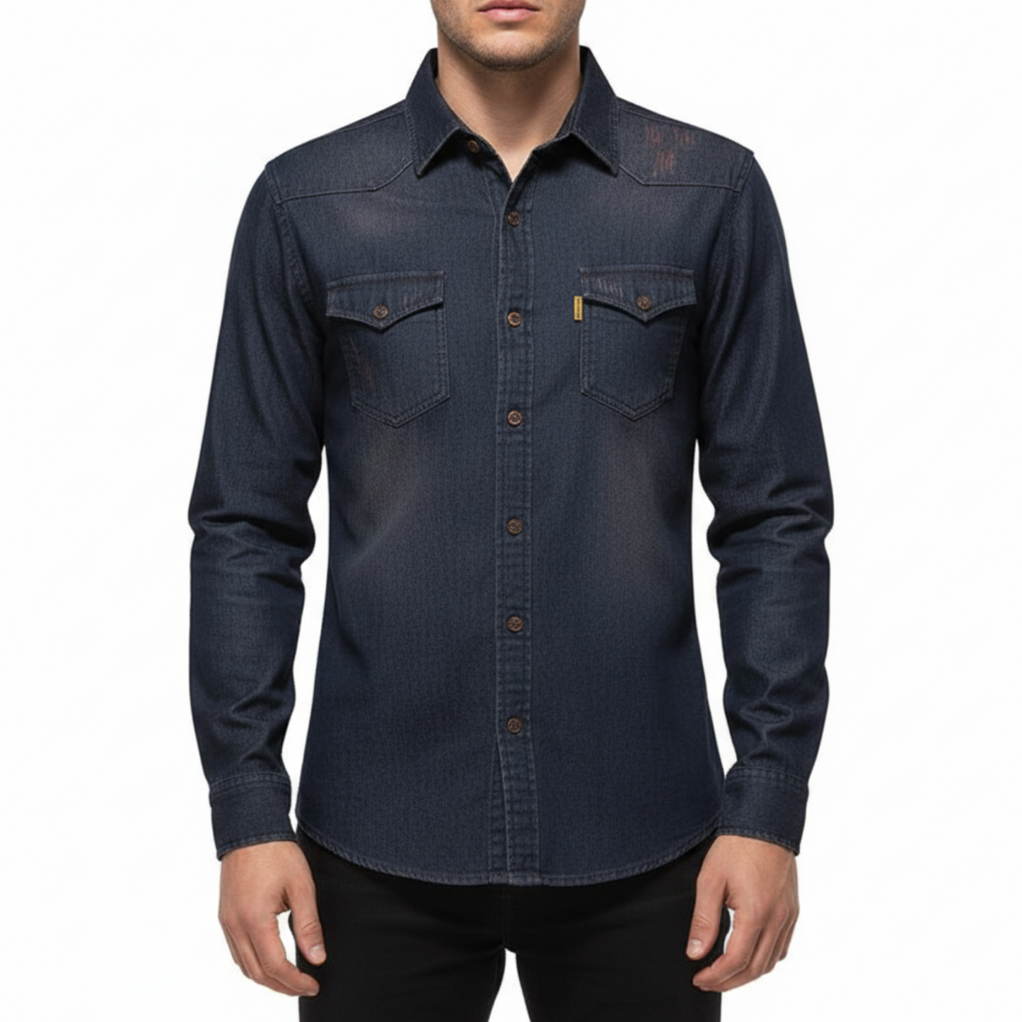 Henry | Men’s Denim Button-Up Shirt