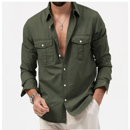 Graham | Men’s Summer Button-Up Shirt with Utility Pockets