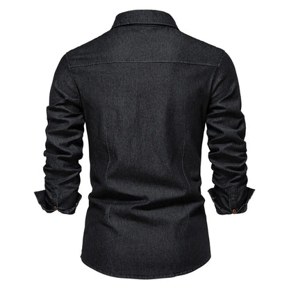 Henry | Men’s Denim Button-Up Shirt